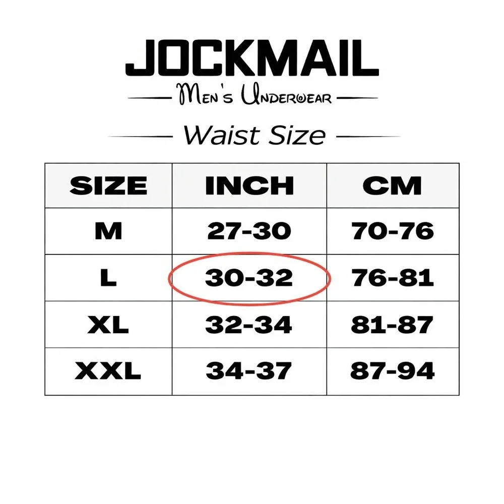 Jockmail Large (30-32) Classic Mono Brief Blue‎ Low Rise Modal Underwear JM358